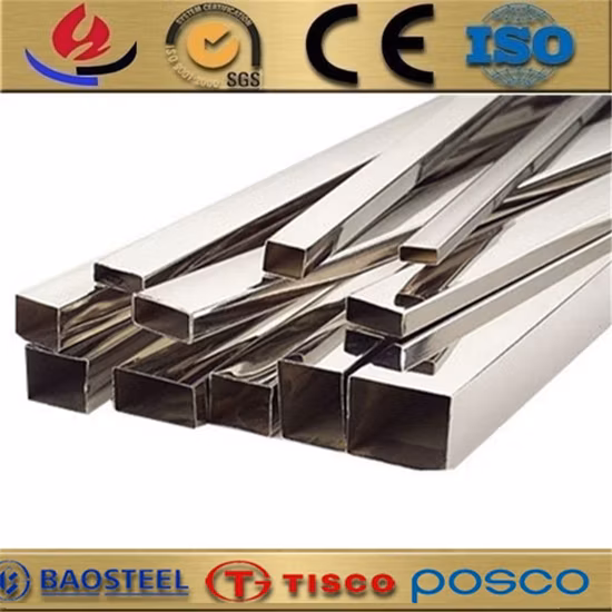 Сварная труба Ss Square AISI 201 304 316L Золотистая трубка из нержавеющей стали